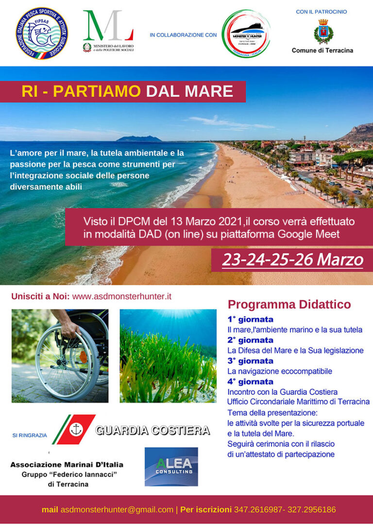 Attività di pesca per ragazzi